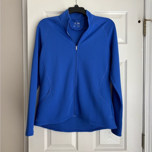 adidas Jackets & Blazers - adidas Women's Vibrant Blue Zip-Up Jacket
